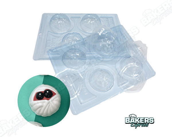 Mummy Spheres 4 Cavity Chocolate Mold