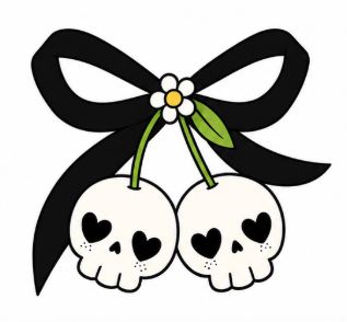 EDIBLE PRE-CUT SKULL CHERRIES 12 CT