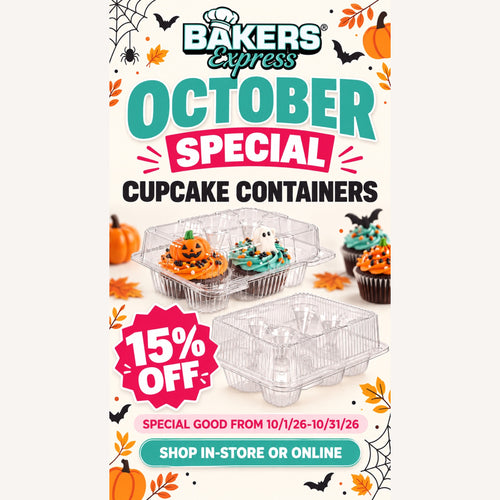 4 Cupcake Tall Container