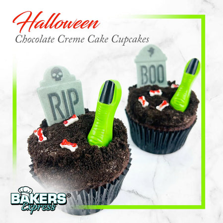 Halloween Tombstone Cupcakes