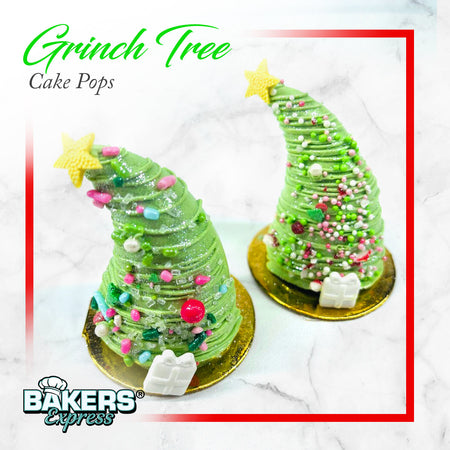 Grinch Tree Cake Pops