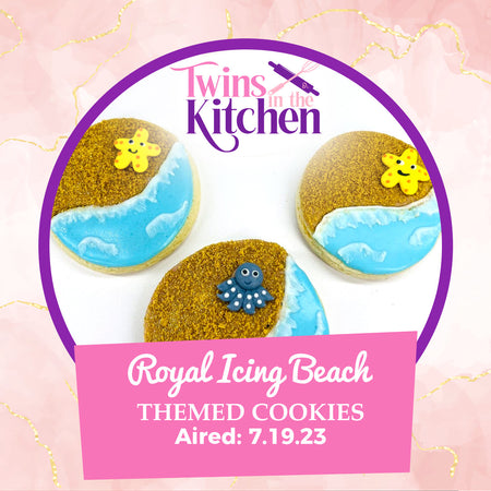 Royal Icing Cookies (Beach Theme)