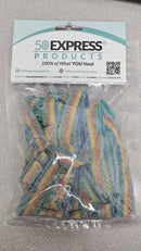 CANDY RAINBOW SOUR BELTS 8OZ