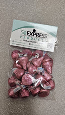 HERSHEY'S PINK KISSES FOIL 4OZ