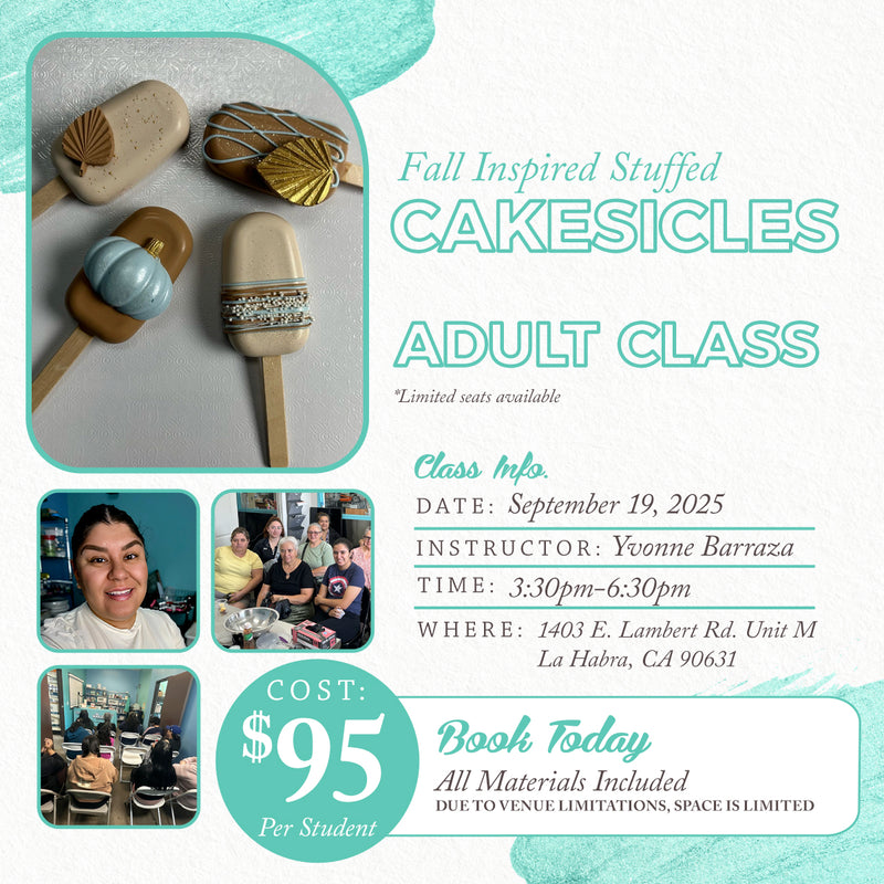 Friday, September 19-Fall Inspired Stuffed Cakesicle Class-Adult Workshop-LA HABRA LOCATION