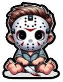 EDIBLE PRE-CUT BABY HORROR MONSTERS 12CT