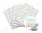 Merry Merry Merry Christmas Themed Round Digital 2" Colored Stickers (5 Sheets)