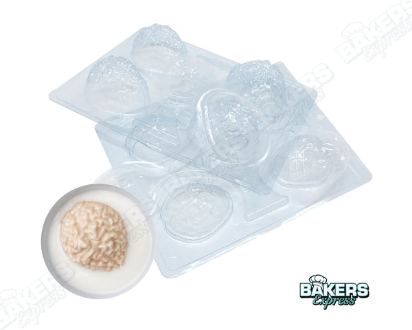 Brains 4 Cavity Chocolate Mold