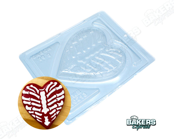 Skeleton Heart Chocolate Mold