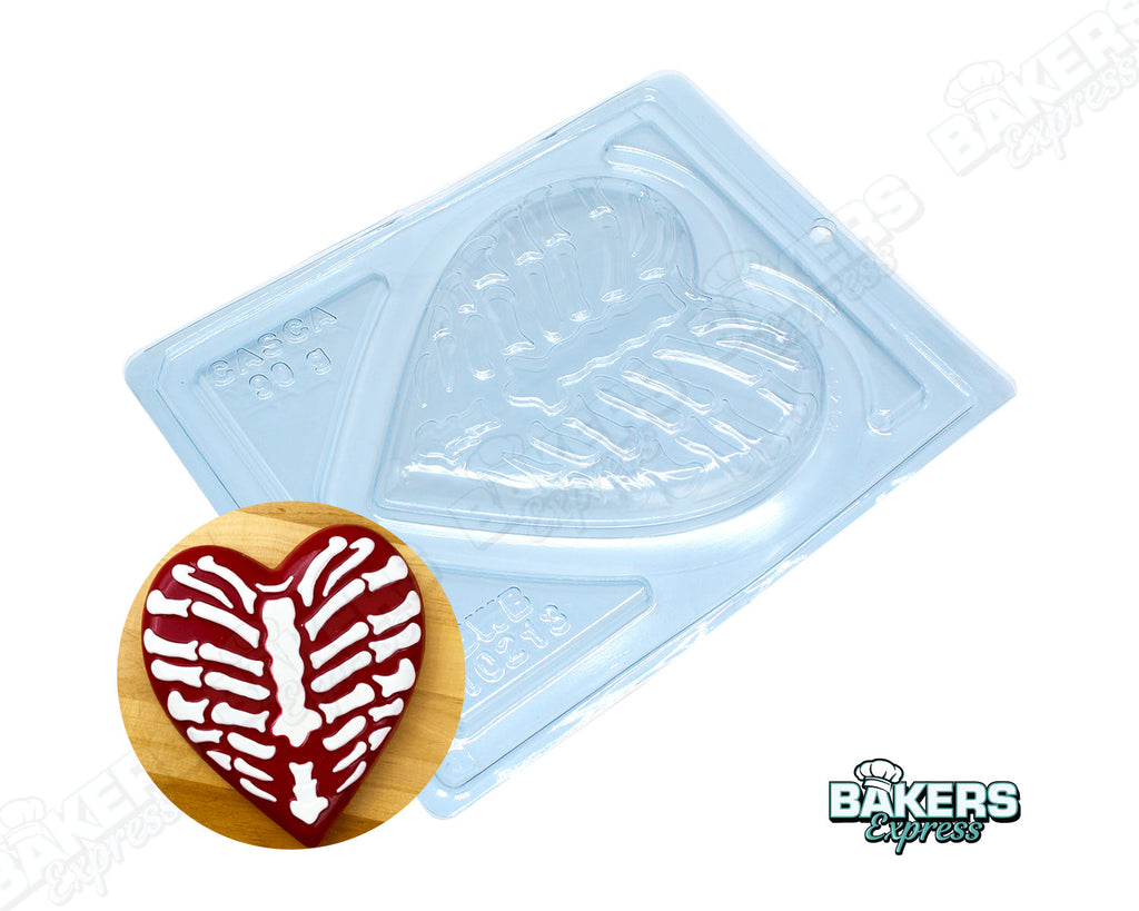 Skeleton Heart Chocolate Mold – Bakers Express