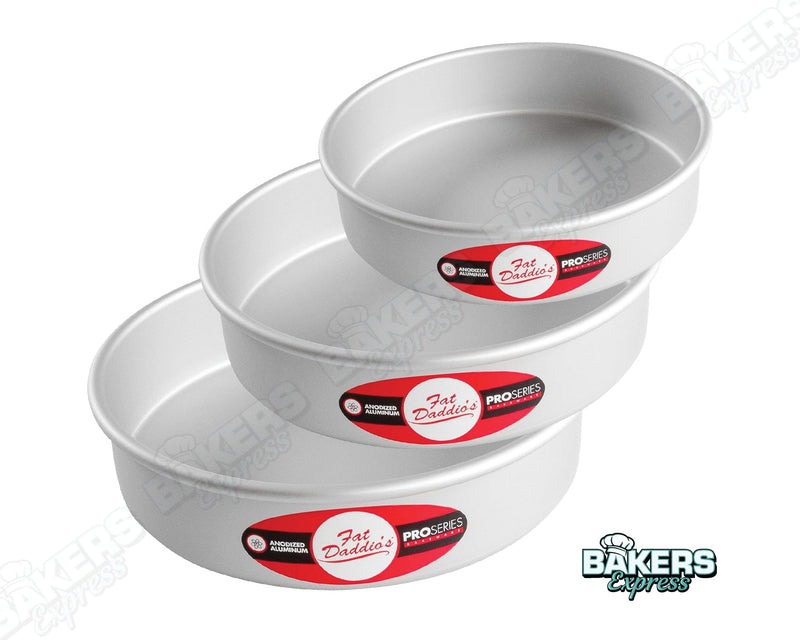 Fat Daddio 3pc 2" Cake Pans