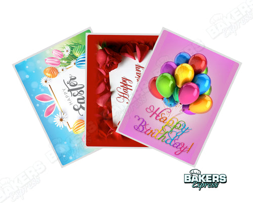 1/2 Customizable Printed Frosting/Sugar Sheets