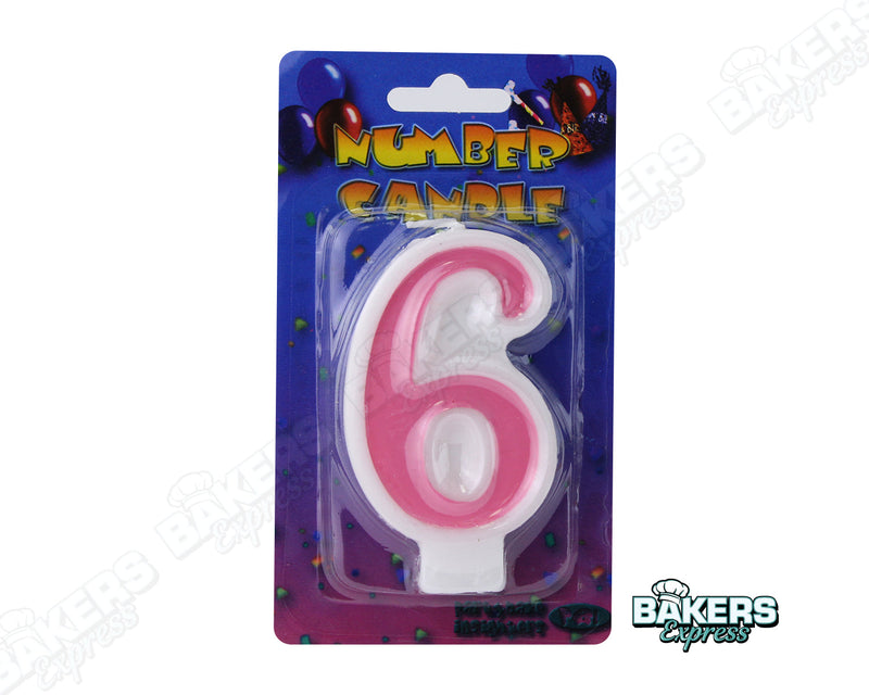 Number Party Candles - Pink