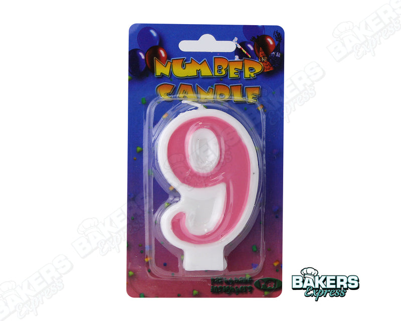 Number Party Candles - Pink