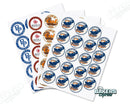 1/4 Pre-Printed Frosting School Logo/Sugar Sheets (1 Sheets)