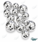 SILVER DISCO BALLS 12CT