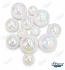 HOLOGRAM WHITE BUBBLES 12CT