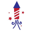EDIBLE PRE-CUT HAPPY 4TH OF JULY 12CT
