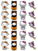 HALLOWEEN KITTY THEME 2IN 1/4 FROSTING SHEET