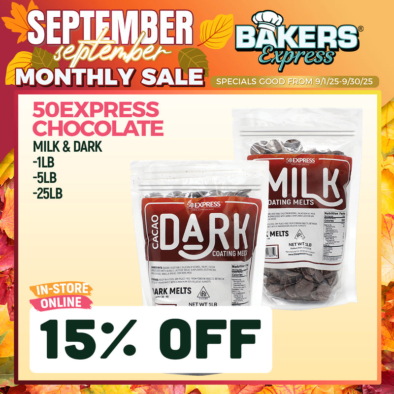 1LB 50Express® Colored Cacao Chocolate Coating Melts