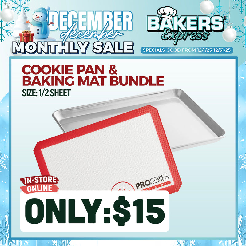 1/2 Sheet Cookie Pan & Baking Mat Bundle