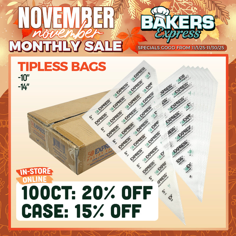Tipless/Seamless Pastry Bag 14"