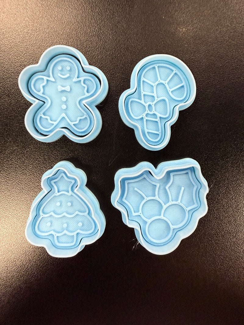 STAMP & CUT CHRISTMAS SET 4PC