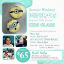 Tuesday July 29 Minions Inspired Cake Donuts-Kids Workshop-LA HABRA LOCATION