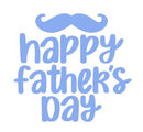 EDIBLE PRE-CUT HAPPY FATHER'S DAY MUSTACHE 12CT