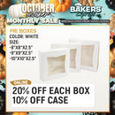 White Treat Boxes with Window