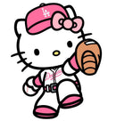 EDIBLE PRE-CUT DODGER PINK KITTY 12CT