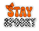 EDIBLE PRE-CUT STAY SPOOKY CHECKERS 12 CT