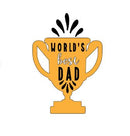 EDIBLE PRE-CUT HAPPY FATHER'S DAY SPORTS 12CT