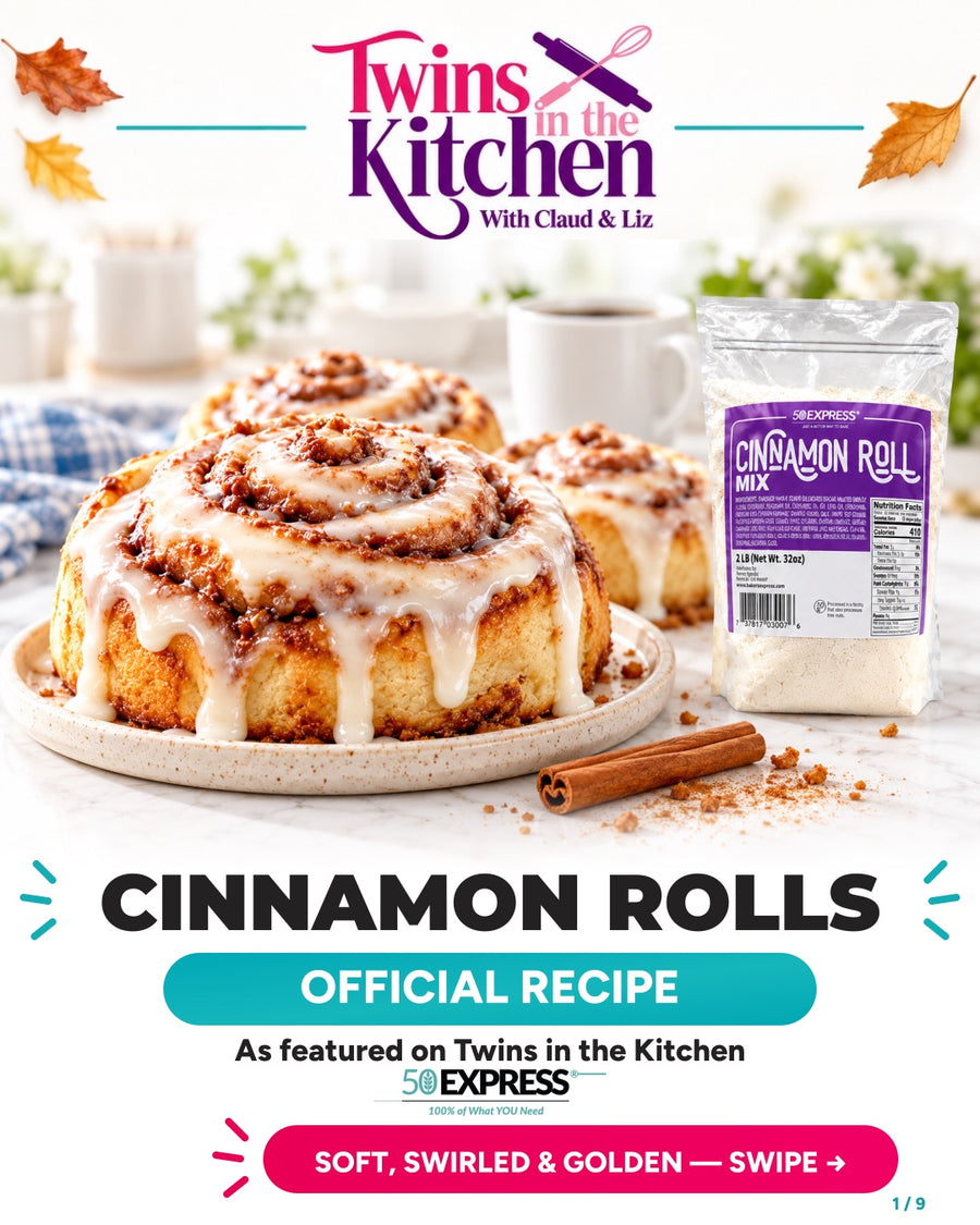 Cinnamon rolls, from mix to icing