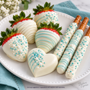 Serving suggestion: coated strawberries, pretzels and molded candy; other ingredients and supplies sold separately