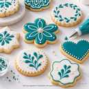 Serving suggestion: cookies decorated with royal icing; cookies, colors and supplies sold separately