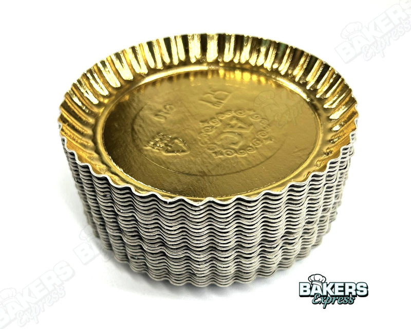 Gold Tray Round 4 1/8" (10CM)