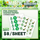 1/4 Seasonal Printed Frosting/Sugar Sheets